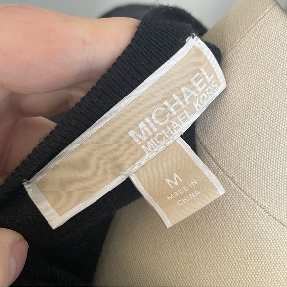 Michael Michael Kors Navy and Black Striped Dress- Size Medium- NWT - Picture 5 of 8